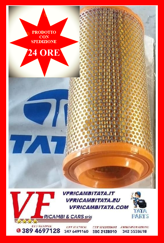 SAFARI - TELCOLINE - XENON : FILTRO ARIA 2.0 TD - COD-N0007-49A COD-N0087-49A - TRV181 - PRODOTTO CON SPEDIZIONE IN 24 ORE -