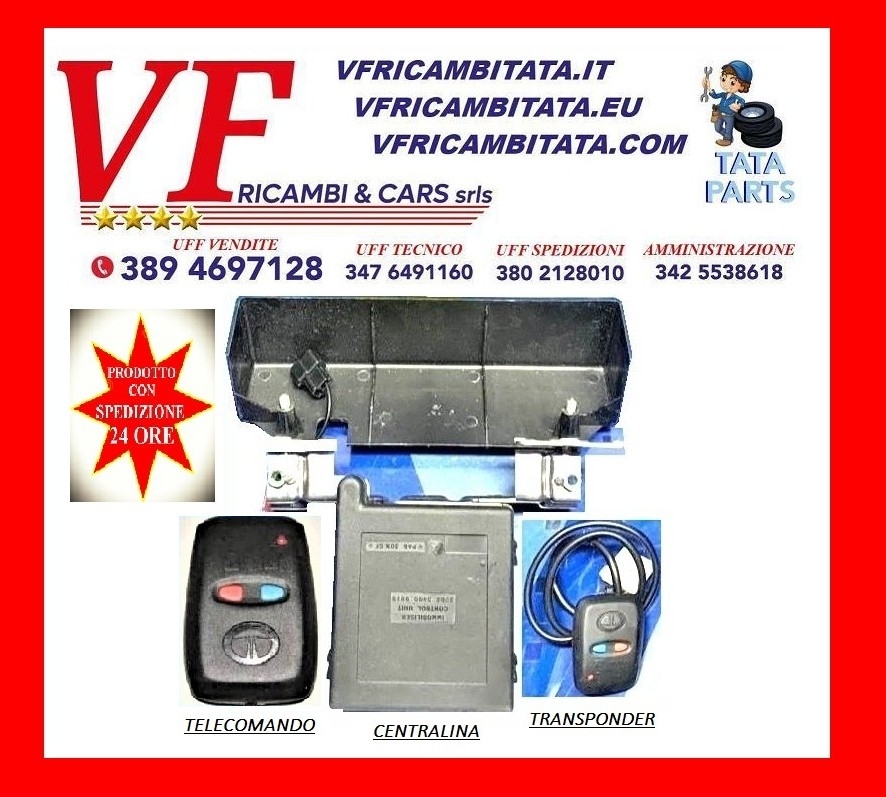 INDICA - INDIGO : CENTRALINA IMMOBILIZER KIT - COD-V0019-25A - RICAMBIO IN OFFERTA CON SPEDIZIONE IN 24 ORE