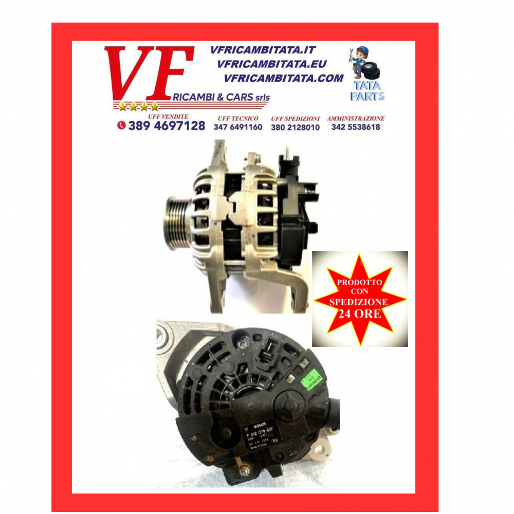 SAFARI - TELCOLINE - XENON : ALTERNATORE 2.2 - 3.0 DICOR - COD-S0100-50C-D - RICAMBIO IN OFFERTA CON SPEDIZIONE IN 24 ORE (PER IL NUOVO)