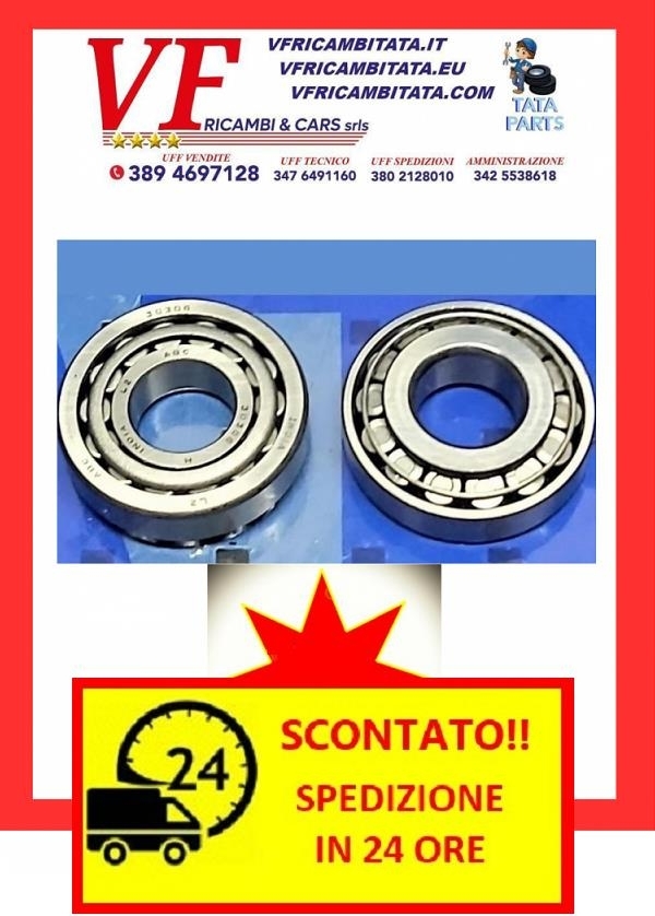 SAFARI - TELCOLINE - XENON :PARTS CAMBIO - CUSCINETTO CONICO ALBERO PRIMARIO - COD-Y0084 / TRV22 - RICAMBIO IN OFFERTA CON SPEDIZIONE IN 24 ORE