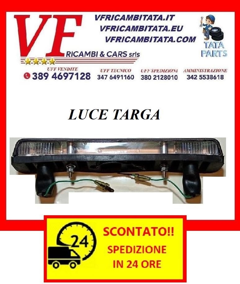 SAFARI - TELCOLINE - XENON : FANALINO TARGA POSTERIORE - COD-P0071-TRV38 - RICAMBIO CON SPEDIZIONE IN 24 ORE