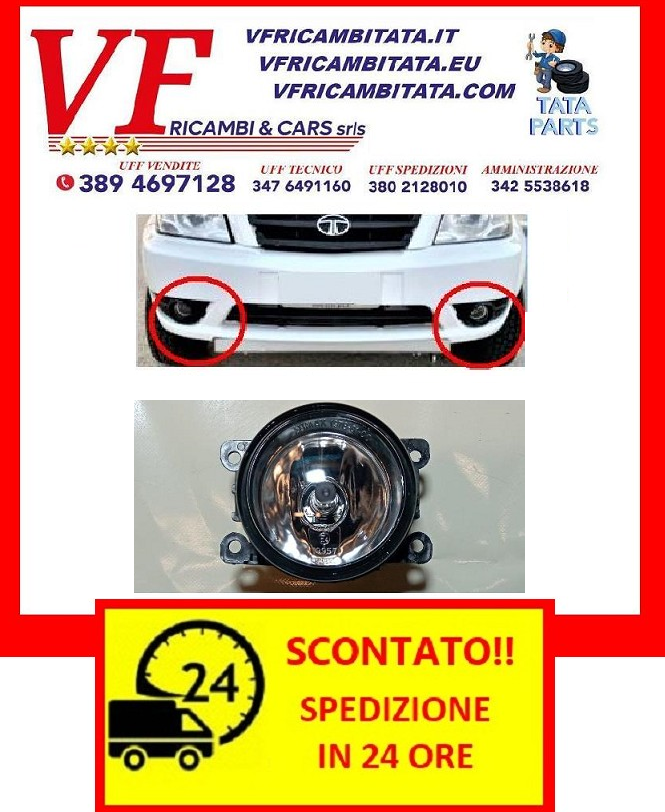 SAFARI - TELCOLINE - XENON : FENDINEBBIA ANTERIORE DX SX - COD-G0078-TRV48 - RICAMBIO CON SPEDIZIONE IN 24 ORE