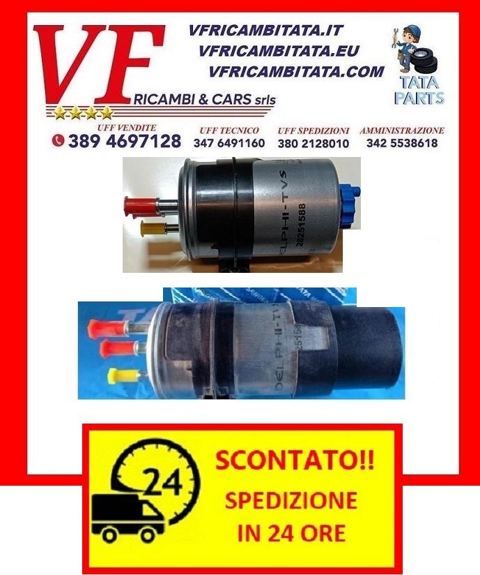 SAFARI - TELCOLINE - XENON : FILTRO GASOLIO 2.2 DICOR - COD-G0023 COD-N0085-49C COD-B0018-8A - RICAMBIO IN OFFERTA CON SPEDIZIONE IN 24 ORE