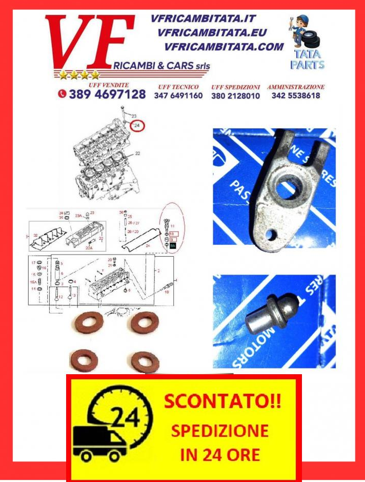 SAFARI - TELCOLINE - XENON : INIETTORE 2.0 TD - 2.2 DICOR - ANELLO PARAFIAMMA E COMPONENTI - COD-N0045-TRV245 - RICAMBIO IN OFFERTA SPEDIZIONE IN 24 ORE