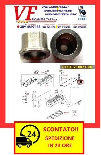 SAFARI - TELCOLINE - XENON : TESTATA 2.0 TD - PRECAMERA COMBUSTIONE - COD-AL0031-8B - SPEDIZIONE IN 24 ORE