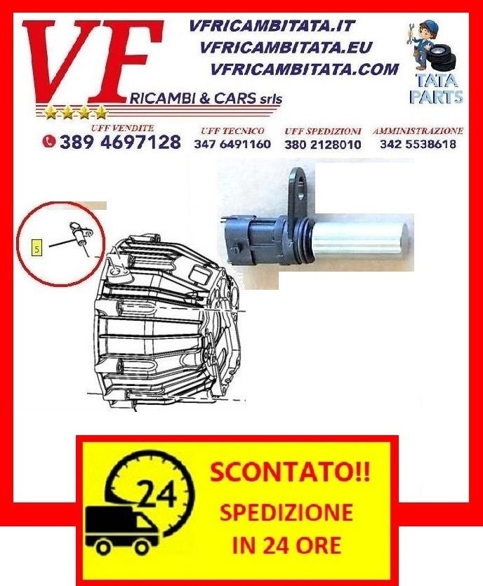 SAFARI - TELCOLINE - XENON : SENSORE GIRI ALBERO MOTORE - COD-T0002-TRV3 - RICAMBIO IN OFFERTA SPEDIZIONE IN 24 ORE